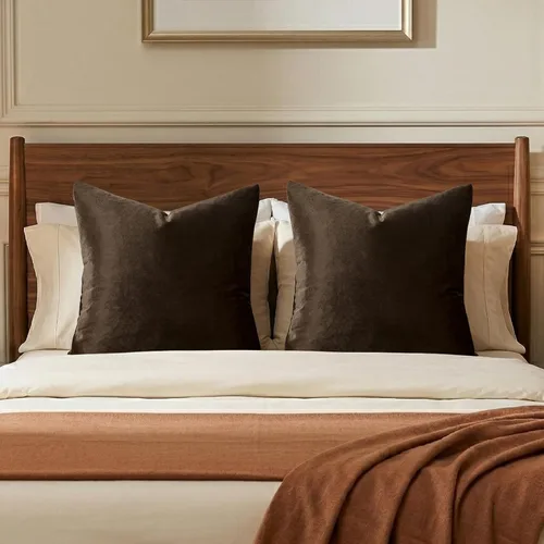 Miniatura 59 de Fundas de almohada GIGIZAZA decorativas de 20 x 20 pulgadas, juego de 2 fundas de almohada color taupe cuadradas para sofá, fundas de almohada Gris