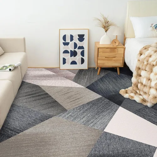 Miniatura 7 de HOMFINE Alfombra de Área Moderna Lavable - Alfombras de Estilo Geométrico 8x10 para Sala de Estar, Dormitorio, Alfombra Lavable a Máquina Suave Verde