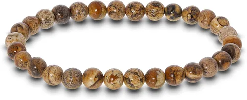 Miniatura 612 de Gem Avenue Handmade Round Bead Stretch Bracelet Unisex Natural Stone Beaded Jewelry for Men & Women, Elastic Wristband for Daily Wear