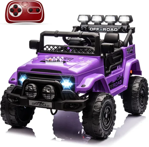 Miniatura 12 de GarveeLife Auto de paseo para niños de 12V, juguete para niños de 37 a 96 meses, camión eléctrico con velocidad máxima de 5 MPH, control remoto