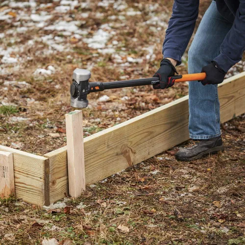 Miniatura 6 de Fiskars Pro Maza de trineo de cara plana, sistema de control de impacto IsoCore, forjada con revestimiento tratado térmicamente resistente a