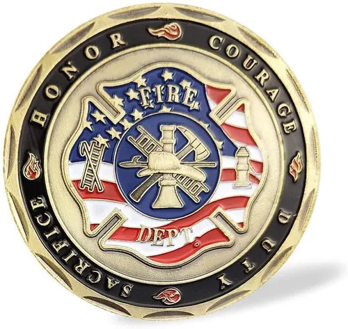 Miniatura 2 de San Florian Patrón de Bomberos con Moneda de Desafío de Oración