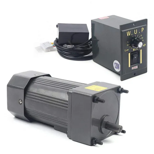 Miniatura 32 de 15W 10K AC110V 125 RPM Motor reductor de engranajes variable ajustable con controlador de velocidad para la industria