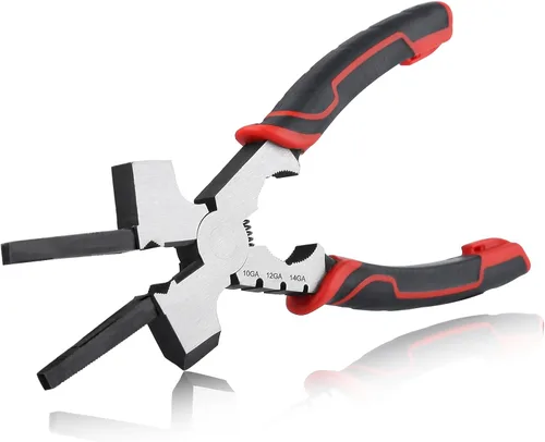 Miniatura 13 de SPEEDWOX Alicates de soldadura MIG profesionales de 8 pulgadas, alicates de soldadura MIG, herramienta multifuncional, acero de alto carbono forjado