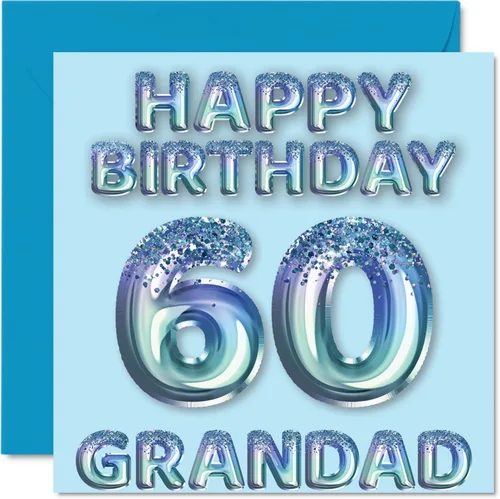 Miniatura 311 de Stuff4 Tarjeta de primer cumpleaños para niños, globo de fiesta con purpurina azul, tarjetas de feliz cumpleaños para niño de 1 año, nieto, hijo, 57