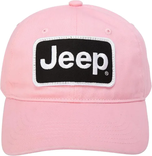 Miniatura 3 de Jeep Sombrero de parche bordado sin estructurar de sarga china prémium para mujer, gorra para niñas, color rosa, Rosado