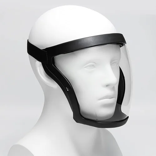 Miniatura 5 de Protector facial súper protector, máscara antivaho, protector facial transparente para adultos, máscara facial de plástico (gris)