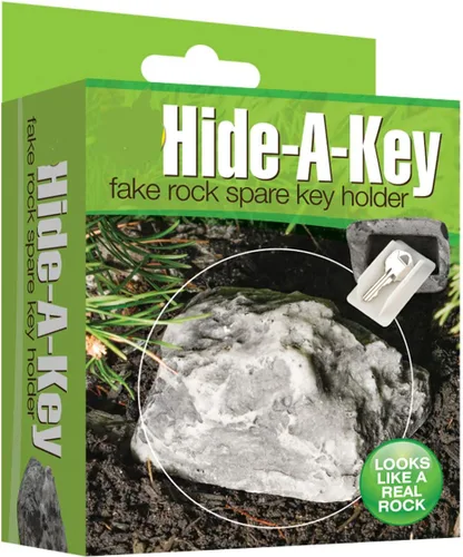 Miniatura 4 de Hide a Key Outside Rock Parece una roca real – Llave de roca resistente a la intemperie perfecta para emergencias – Ocultador de llaves de roca