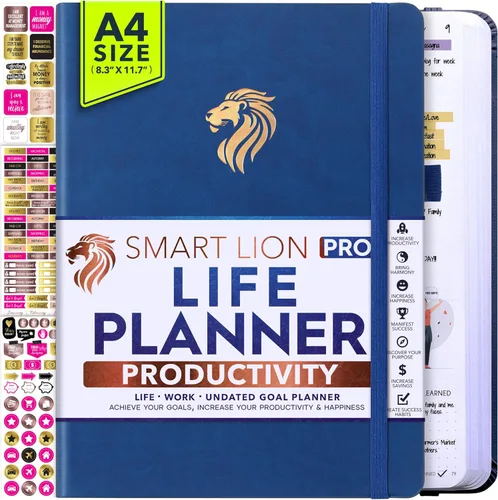 Miniatura 13 de Life Planner - Agenda diaria, semanal y mensual sin fecha con sección de presupuesto, un viaje de 12 meses para aumentar la productividad