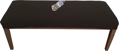 Miniatura 5 de Protector impermeable para banco de comedor, perfecto para niños, ancianos, restaurantes, clínicas dentales, fiestas, hogar, lavable a máquina, Negro