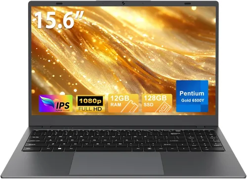 Miniatura 10 de Computadora portátil de 14 pulgadas, 12 GB de RAM y 256 GB SSD, procesador Pentium Gold 6500Y (hasta 3.4 GHz), pantalla IPS FHD, batería de 38 Wh