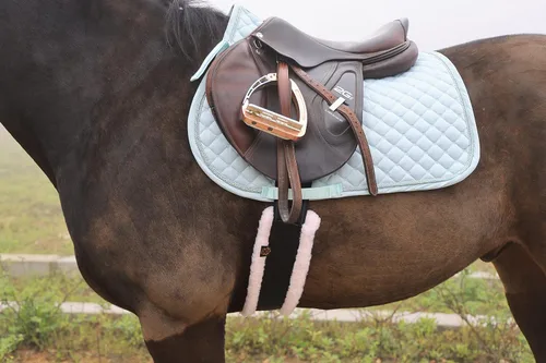 Miniatura 5 de T TEKE Contornos diarios en inglés para caballos: Acolchado con forro polar, elástico de doble cara resistente y hebillas de acero inoxidable