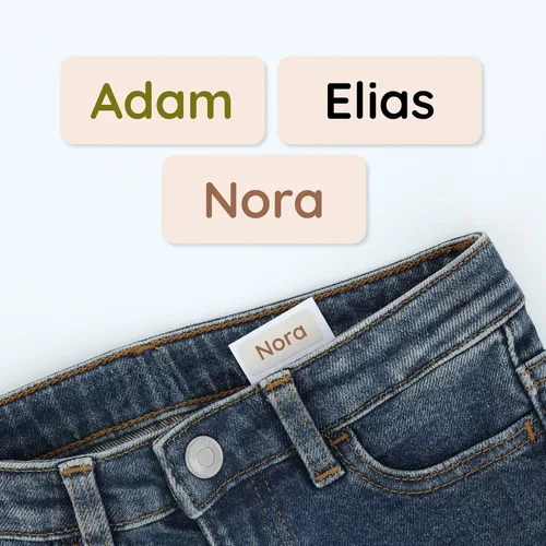 Miniatura 12 de TeddyLabels - Etiquetas de ropa para hogar de ancianos (120) – Etiquetas adhesivas con nombre para ropa y artículos personales. Etiquetas Azul