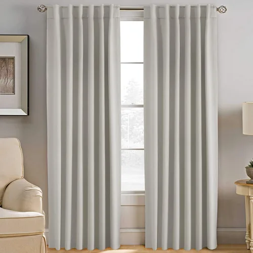 Miniatura 83 de H.VERSAILTEX Cortinas opacas con aislamiento térmico, paneles de tratamiento de ventana, cortinas opacas para oscurecer la habitación, cortinas Gris
