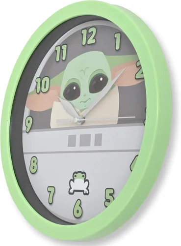 Miniatura 2 de Accutime Reloj de Star Wars – Reloj de pared para niños Mandalorian de Star Wars – Reloj de pared Baby Yoda para adultos y niños – Ideal