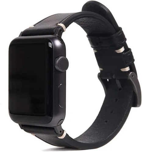 Miniatura 11 de SLG Correa italiana Buttero de cuero para Apple Watch de 1.496 in, 1.575 in, 1.614 in, 1.654 in, correa curtida vegetal para Apple Watch Series