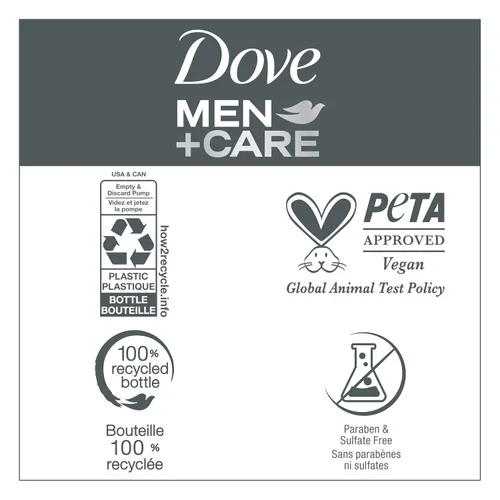 Miniatura 7 de DOVE MEN + CARE Champú y Acondicionador 2 en 1 Pure Fresh Orange & Sage para Cabello Fuerte y de Aspecto Saludable, con Vitamina C y Complejo