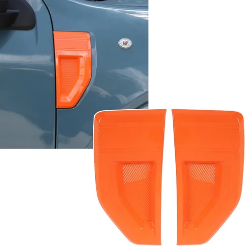 Miniatura 8 de Cubiertas de ventilaciones laterales del guardabarros del automóvil, tira de moldura compatible con Ford Maverick 2022-2025 2026, fibra de carbono