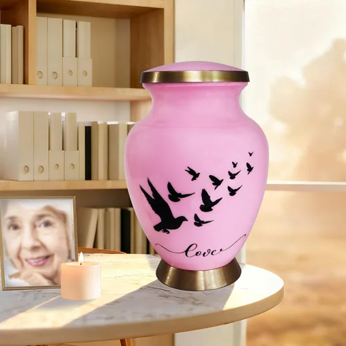 Miniatura 5 de NANIURN Urnas de cremación para cenizas humanas, mujeres y hombres, urna funeraria para cenizas para mujeres y hombres, modelos de amor decorativos