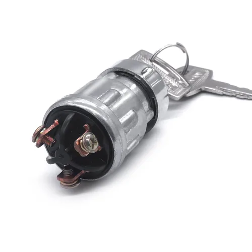 Miniatura 6 de mankk Interruptor de encendido de 3 cables con llave de 12 V, interruptor universal de arranque de motor, apagado/encendido (arranque), 3 posiciones
