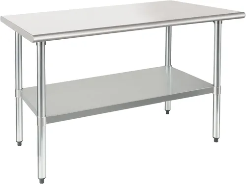 Miniatura 12 de HARDURA Mesa de trabajo de acero inoxidable comercial de 18 x 24 pulgadas, mesa de preparación de cocina y banco de trabajo comercial resistente