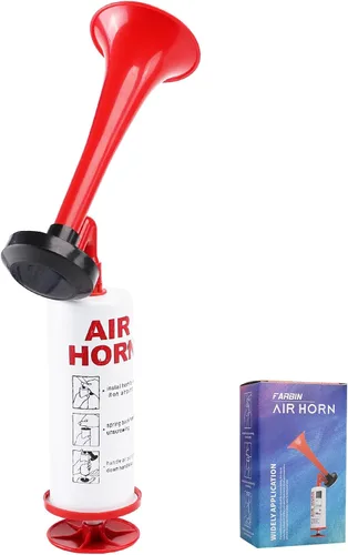 Miniatura 11 de FARBIN Bocina de aire portátil, bocina de bomba de aire portátil, bocinas de seguridad personal, bocina de ruido fuerte para navegación, eventos