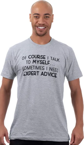 Miniatura 2 de of Course I Talk to Myself - Sometimes I Need Expert Advice Divertida camiseta para hombre con frase sarcástica con humor para papá y abuelo