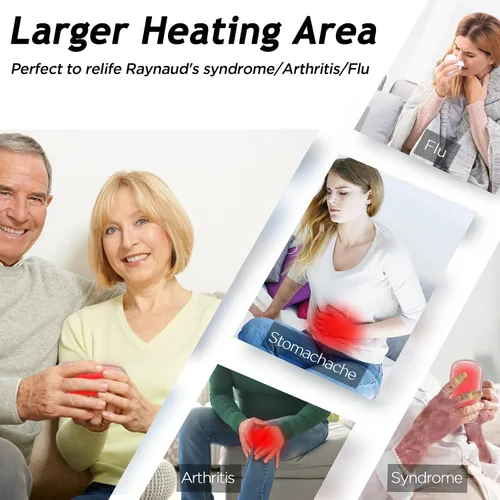 Miniatura 6 de Hand Warmers Rechargeable, Portable Electric Hand Warmer, Double-Sided Heating USB Pocket Heater Therapy Great for Raynauds, Hunting, Golf, Camping