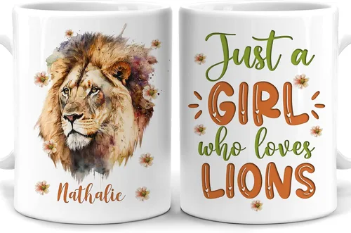 Miniatura 13 de Hyturtle Regalos Personalizados Amante de Ranas - Solo Una Chica Que Ama Las Ranas Taza de Café Personalizada con Nombre en Cerámica de 11oz - Idea
