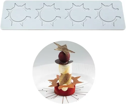 Miniatura 2 de Moldes de silicona 3D de hojas huecas para chocolate, molde de panal, abeja, caramelo, patrón de flores, molde para fondant, decoración de tartas