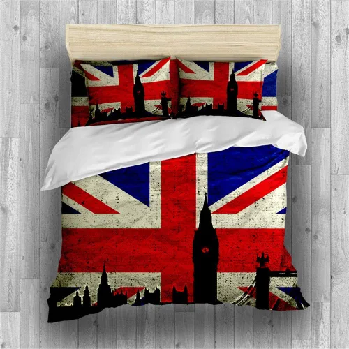 Miniatura 20 de REALIN Hawthorn Bedding - Juego de funda de edredón 3D, juego de cama de bosque japonés y río de montaña de 2/3/4 piezas, fundas de edredón