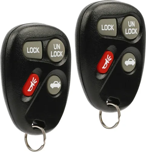 Llavero de control remoto de entrada sin llave para automóvil compatible con Chevy Impala Monte Carlo 2001-2005 / Pontiac Grand Prix 2004 Negro