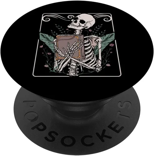 Miniatura 7 de Carta del tarot, esqueleto nu gótico, oculto, bruja, satanismo, PopSockets MagSafe PopGrip para iPhone