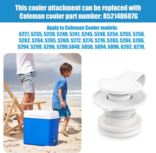 Miniatura 2 de Reemplazo de la asamblea del tapón de drenaje estándar del refrigerador para las piezas de los refrigeradores Coleman 1" longitud del eje, número