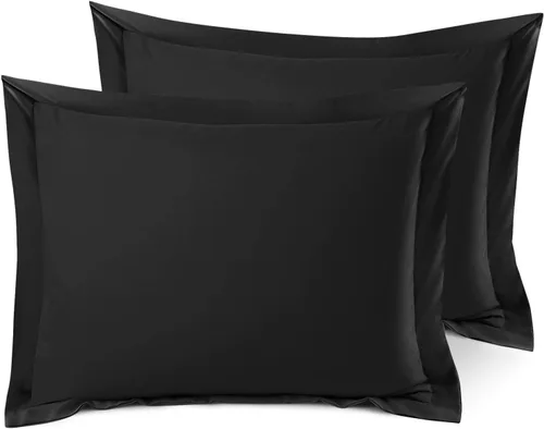 Miniatura 70 de Nestl Juego de 2 fundas tipo sham de almohada suaves - Fundas de almohada de microfibra de doble cepillado - Fundas de almohada de cama premium