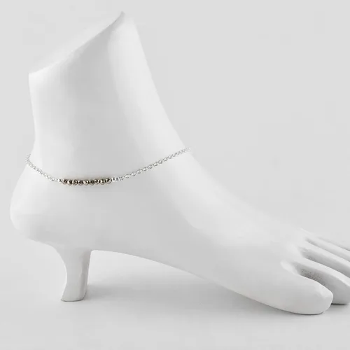 Miniatura 40 de YANARA Pulsera de tobillo para mujer, piedra de nacimiento natural, cuentas de piedras preciosas, tobillera delicada hecha a mano de 9 pulgadas +