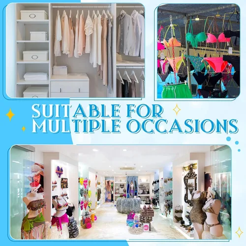 Miniatura 7 de Taiyin Colgador de bikini con forma de cuerpo Perchas de lencería de alambre para pantalla traje de baño traje de baño vestido deslizante Dorado