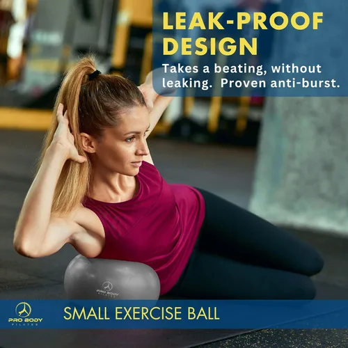 Miniatura 3 de ProBody Pilates Mini Pelota de Ejercicio con Bomba - Pelota de Entrenamiento de 9 Pulgadas para Estabilidad, Barra, Yoga, Núcleo y Terapia Física