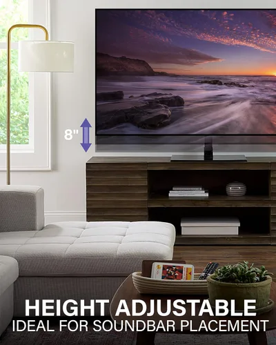 Miniatura 3 de SANUS Soporte universal para TV - Soporte de repuesto grande con base giratoria para pantallas de hasta 86" - Gira 70 grados y ajusta la altura