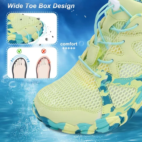 Miniatura 5 de Lefflow Zapatos de agua de senderismo para mujer, minimalistas, para playa, piscina, caminar, zapatos deportivos Caja de punta ancha