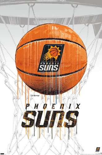 Miniatura 11 de Trends International NBA Phoenix Suns - Póster de pared de Drip Basketball 21, 22.375 x 34 pulgadas, versión enmarcada en negro Versión con marco