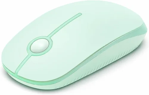 Miniatura 27 de VssoPlor Ratón Inalámbrico 2.4G, Ratón Portátil Delgado para Computadora Portátil con Receptor Nano, Ratón Óptico Silencioso para Notebook, PC