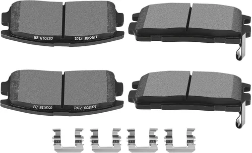 Miniatura 28 de SCITOO Juego de pastillas de freno de cerámica D273 Reemplazo delantero 1984-1985 para Honda para Accord,1988-2000 para Honda para Civic, 1993-1997