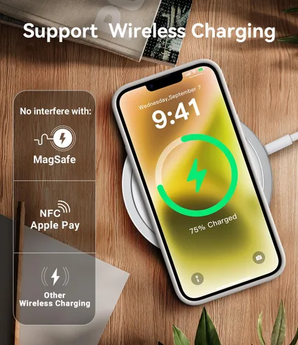 Miniatura 8 de AOTESIER Funda compatible con iPhone 14 Plus, silicona de grado alimenticio de cuerpo completo, resistente al desgaste, protección anticaídas