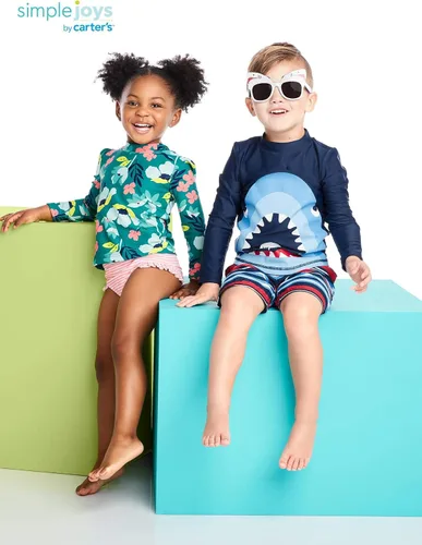 Miniatura 4 de Simple Joys by Carters Toddlers and Baby Girls 2-Piece Assorted Rashguard Sets