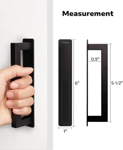 Miniatura 3 de RVPEKUPE Manijas adhesivas para gabinete, manijas autoadhesivas para puerta de ducha de 6 pulgadas, color negro, paquete de 1