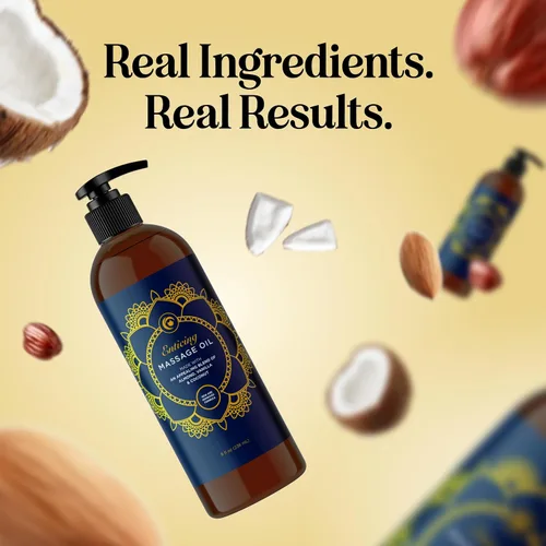 Miniatura 10 de Lujoso aceite de masaje de vainilla para parejas, aceites de masaje sensuales de vainilla dulce no grasosa de fácil deslizamiento para una cita