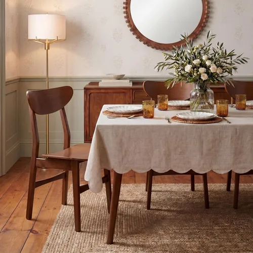 Miniatura 2 de SAFAVIEH Furniture Lucca - Juego de 2 sillas de comedor retro, nogal - madera - Diseño tapizado de mediados de siglo - Ideal para comedor, cocina