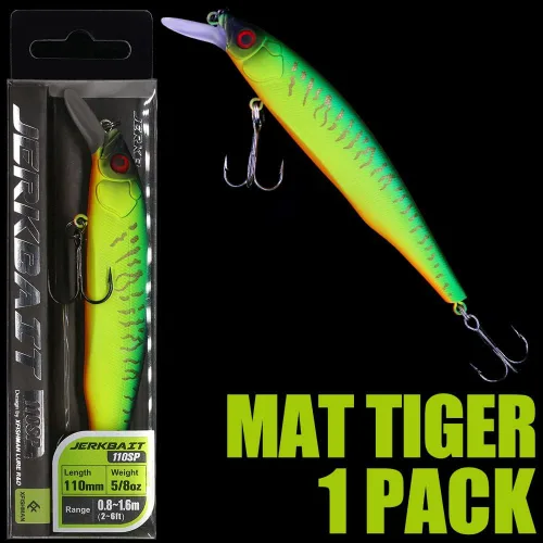 Miniatura 7 de Kit de Señuelo Jerkbait XFISHMAN - Señuelo de Peces Pequeños - Suspendido - Lubina, Lubina de Boca Pequeña, Lucioperca, Lubina de Boca Grande - 1