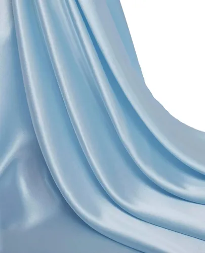 MDS - Paquete de 2 yardas de tela de satén Charmeuse para arco de boda, fiesta, evento, banquete, decoración, vestido de cortina para el hogar,